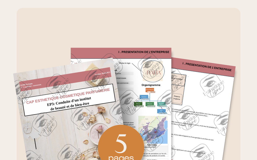 Le dossier de vente au CAP Esthétique
